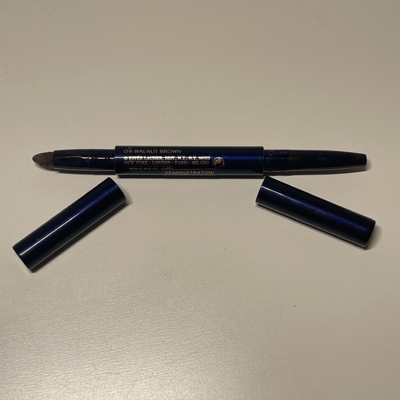 READ Estee Lauder AUTOMATIC eye Pencil DUO eye Liner in 09 Walnut Brown TESTER - Picture 1 of 12